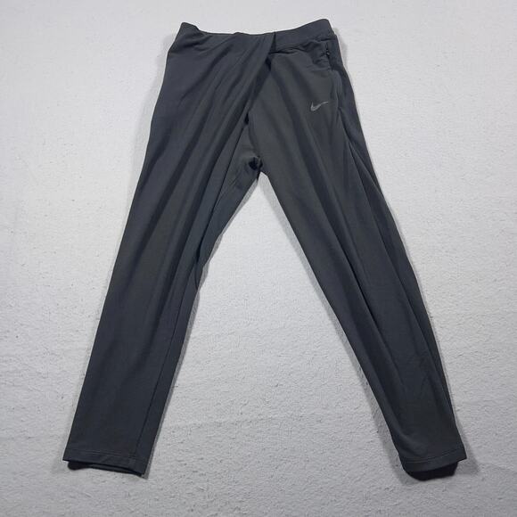Nike Dri-FIT Pants Women Small Black Athletic Tapered 933436-010 Twist Waistband - Picture 1 of 10